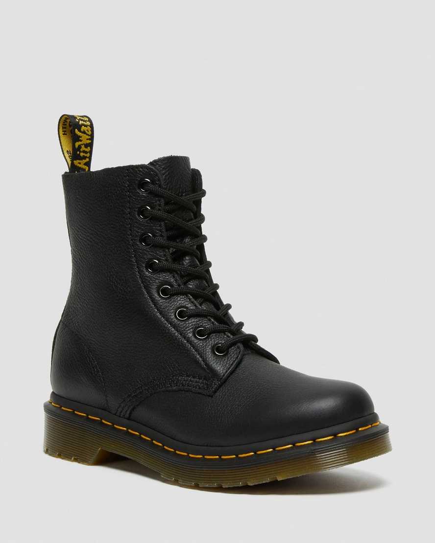 Dr. Martens 1460 Pascal Virginia Nahka Naisten Originals Nilkkurit - Mustat Nilkkurit [420-WHRAPI]